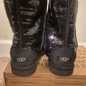 Black Sequin UGGs